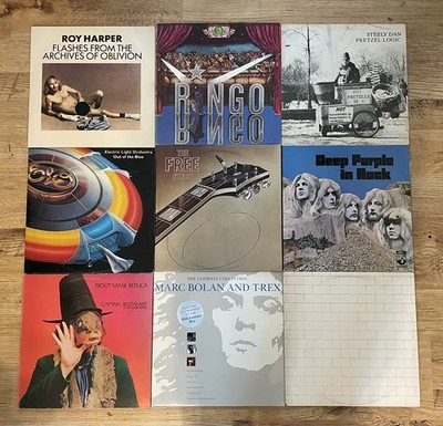 Joblot x 9 Rock, Prog Vinyl Pink Floyd, Captain Beefheart, Deep Purple VG  -Ex  