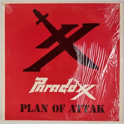 PARADOXX  Plan of Attak US    85 Silver Fin OG Heavy Metal Grail Private Vinyl LP