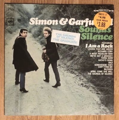 Simon   Garfunkel SOUNDS OF SILENCE factory sealed WITH HYPE STICKER NEAR MINT