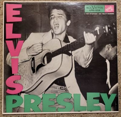 RARE ELVIS PRESLEY SELF TITLED LP LPM 1254 NM TO MINT 1S 1ST PRESSING HIGH GRADE