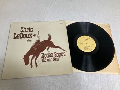 AUTOGRAPHED  CHRIS LeDOUX   RODEO SONGS  OLD and NEW    1973 VINYL RECORD