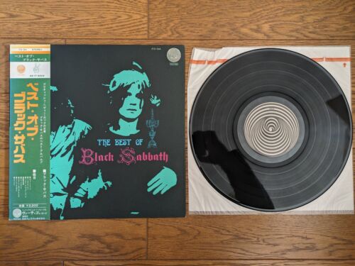 BLACK SABBATH The Best Of 1971 JAPAN LP w/ OBI Gatefold Sleeve FD-94 Swirl Label