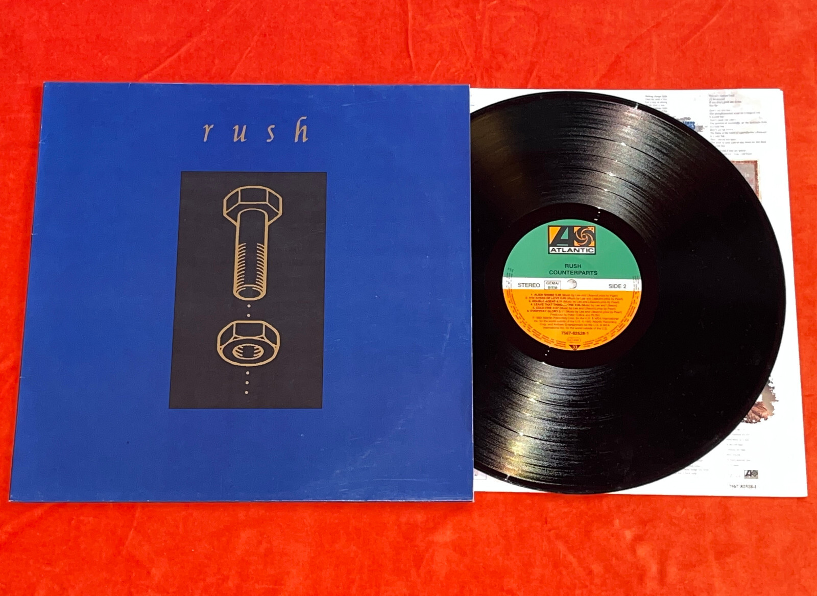 RUSH Counterparts RARE 1993 EUROPEAN ORIGINAL 1st PRESS VINYL LP Prog Canadian
