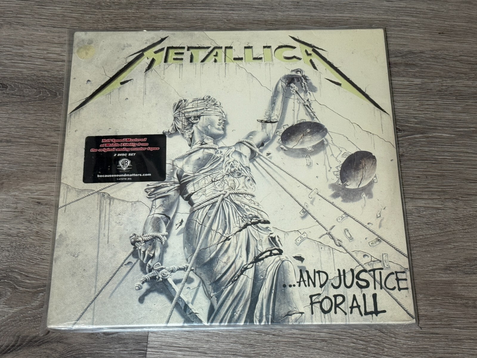  SEALED    Metallica And Justice For All 2lp Vinyl 2008  Half Speed Master