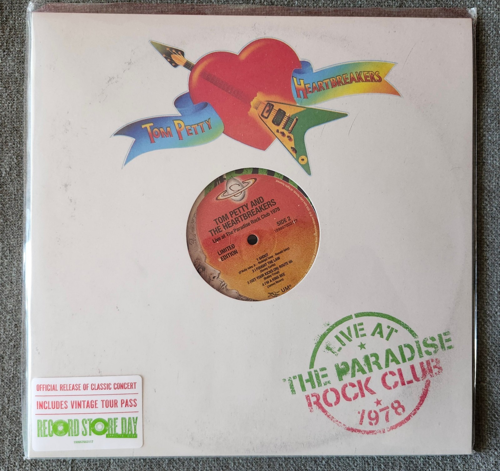 Tom Petty   The Heartbreakers LIVE 1978 12  Splatted Vinyl With Tour Pass - RSD