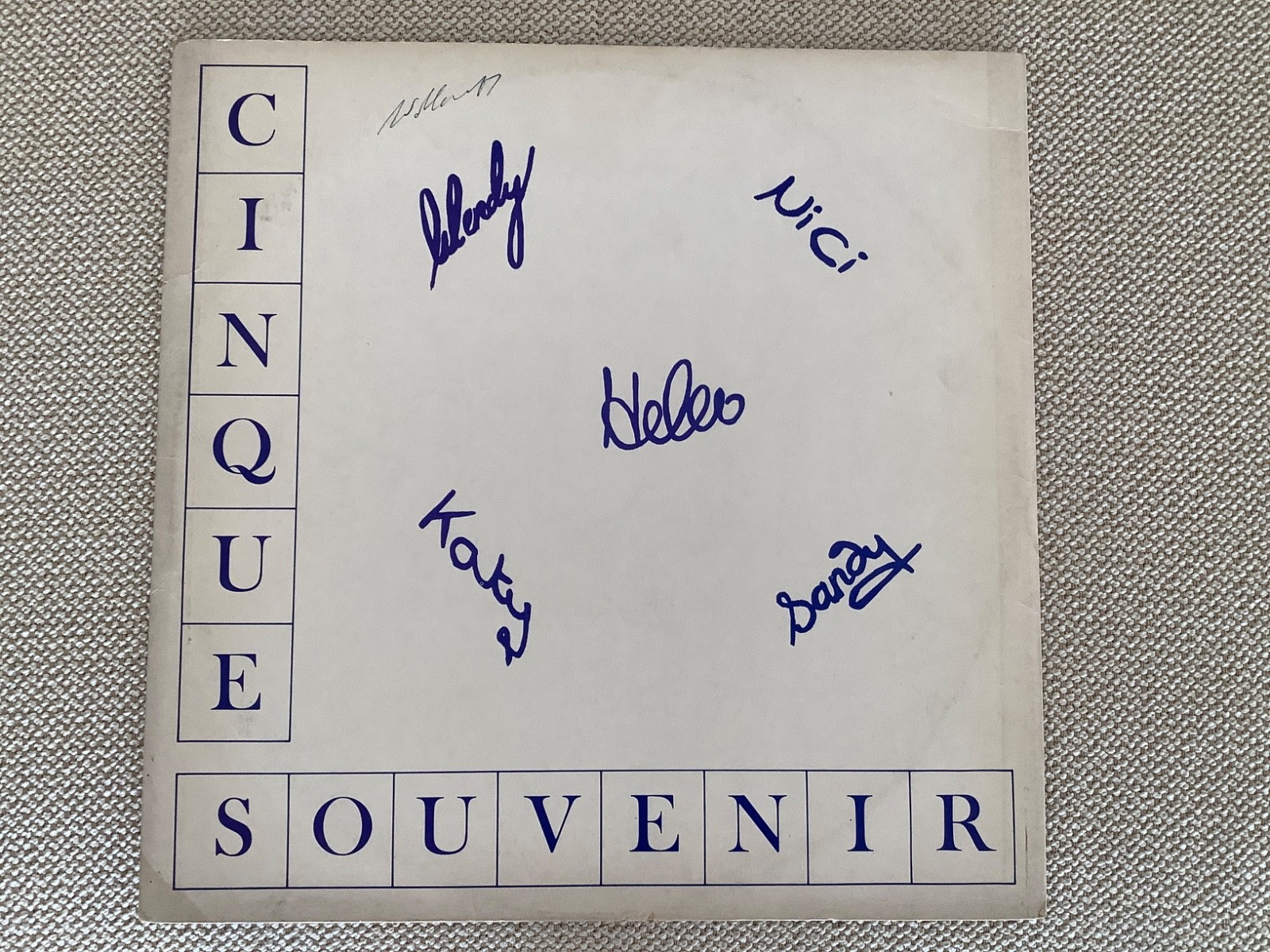 Cinque Souvenir NO LABEL UK 1974 PRIVATE PRESS LP Rare Folk Femvox Gothic Custom