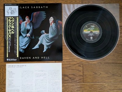 BLACK SABBATH Heaven And   Hell 1980 Japan LP w/ OBI RJ-7672