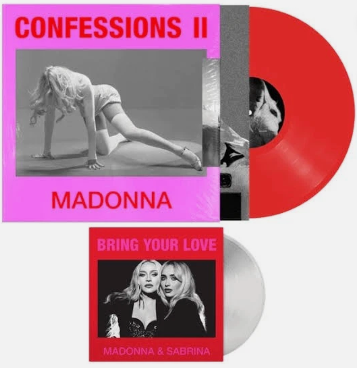 Madonna Confessions II   BRING YOUR LOVE CLEAR 7    VINYL  Sabrina Carpenter