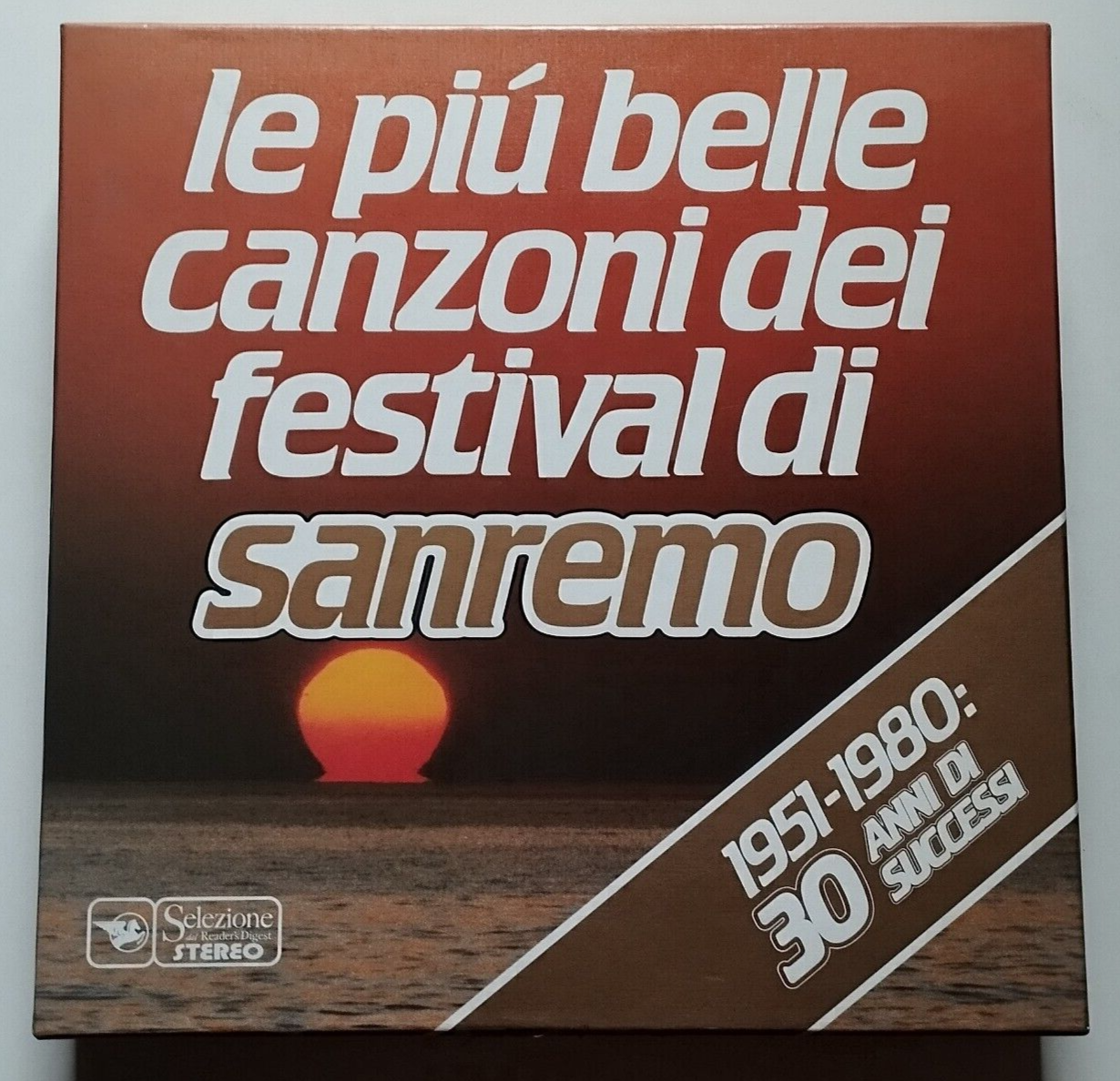 LE PIU  BELLE CANZONI DEI FESTIVAL SI SANREMO 1951-1980 COFANETTO 15 LP