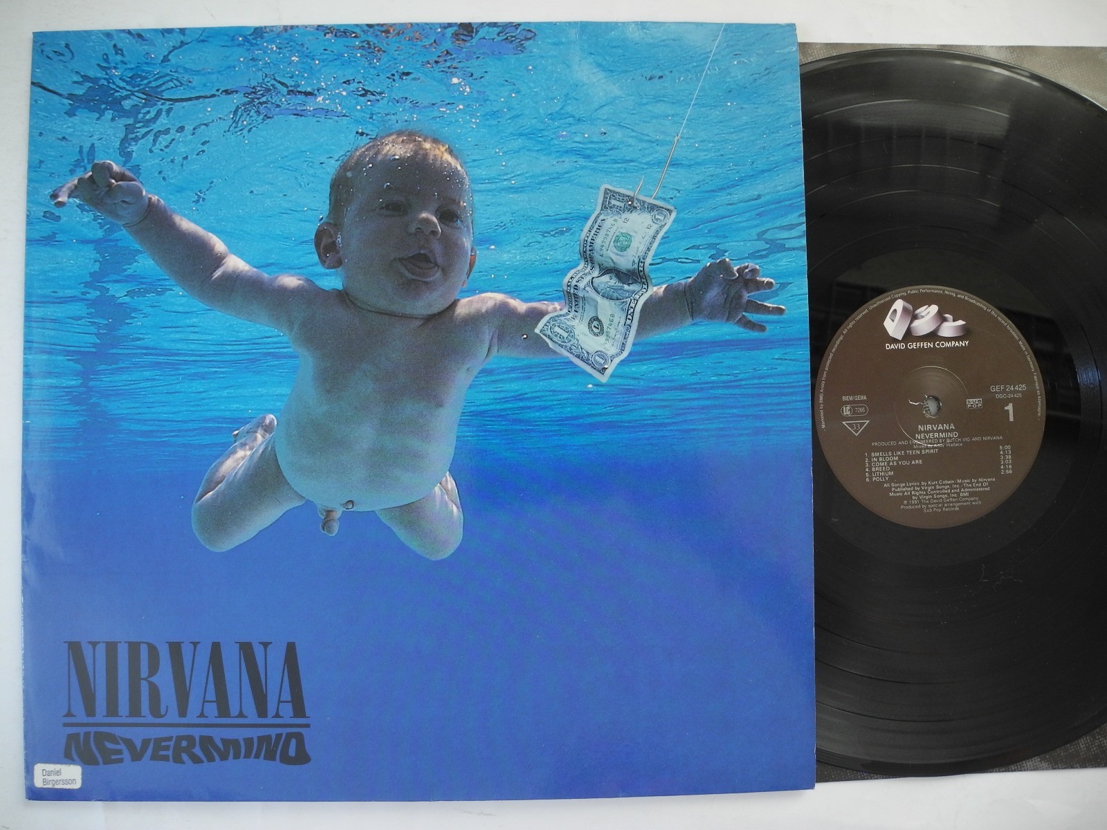 NIRVANA Nevermind LP 1991 Germany orig. EX/EX-