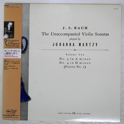 JOHANNA MARTZY BACH UNACCOMPAN ANGEL LEXC1006 Japan LP