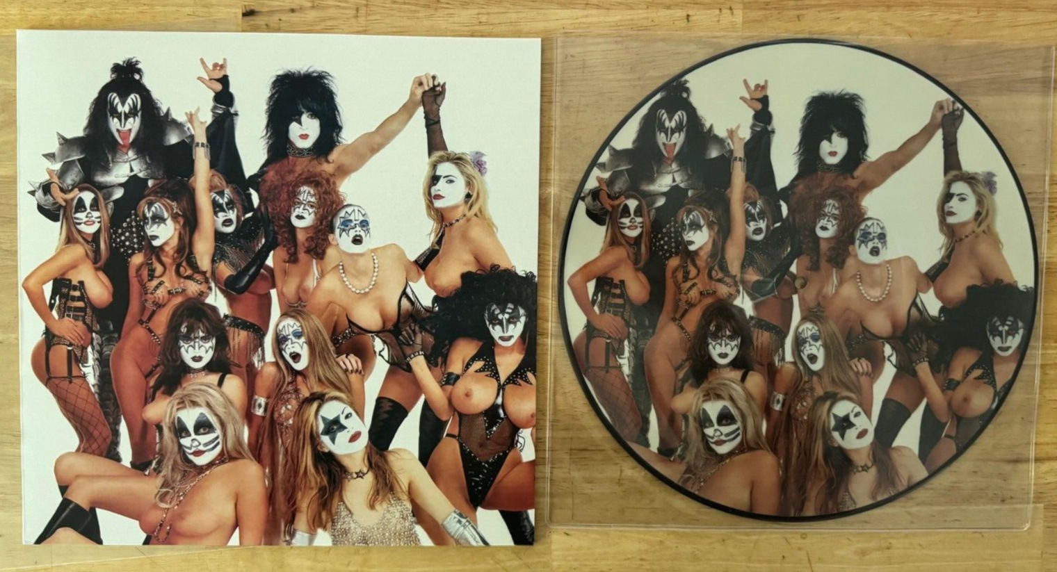 33 12  LP PICTURE DISC KISS LICK IT UP JAPAN FAN CLUB EDITION LAST ONES    