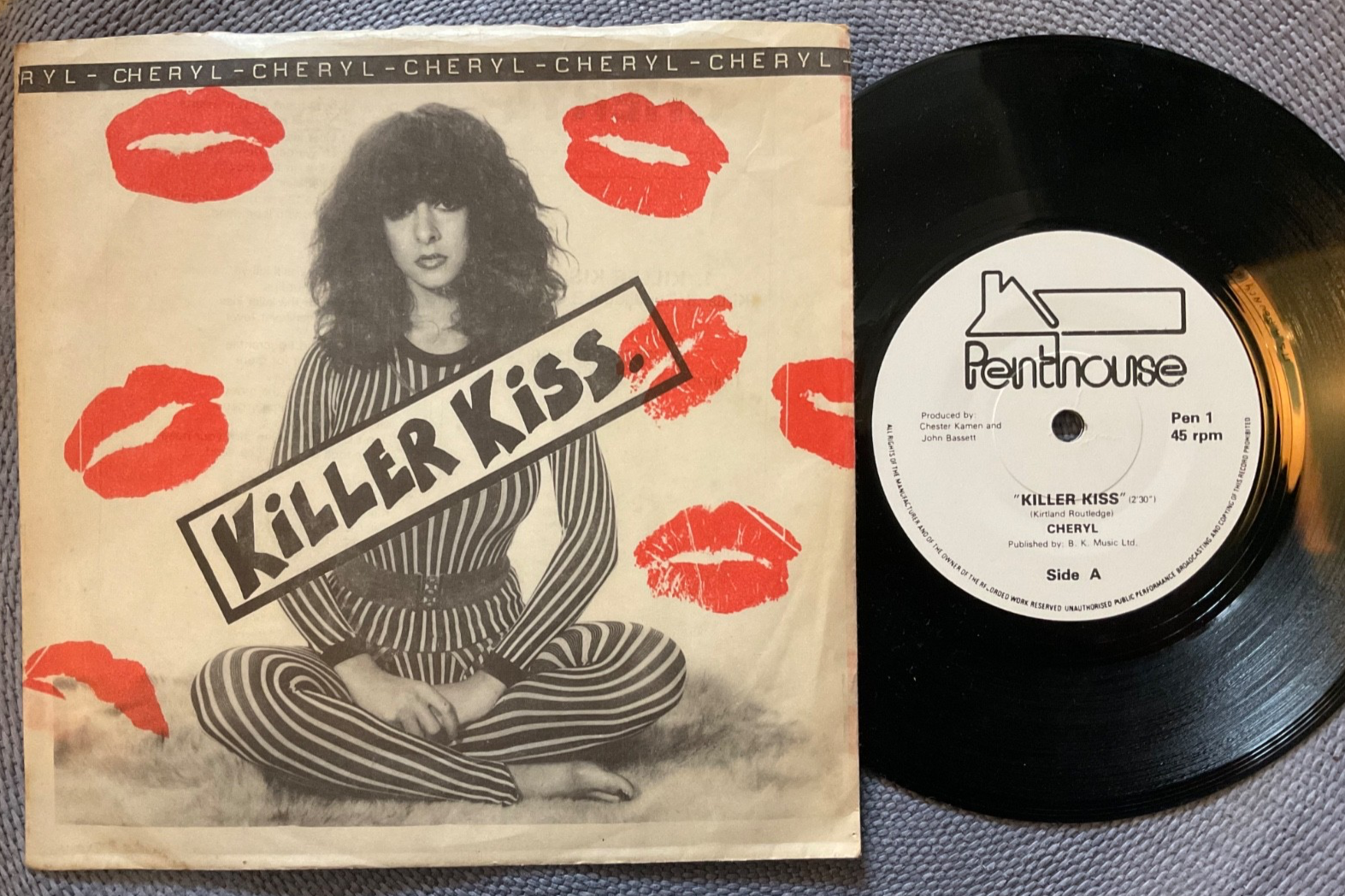 CHERYL - KILLER KISS / IT   S ME rare UK 1981 / PUNK / NEW WAVE / MINT-    