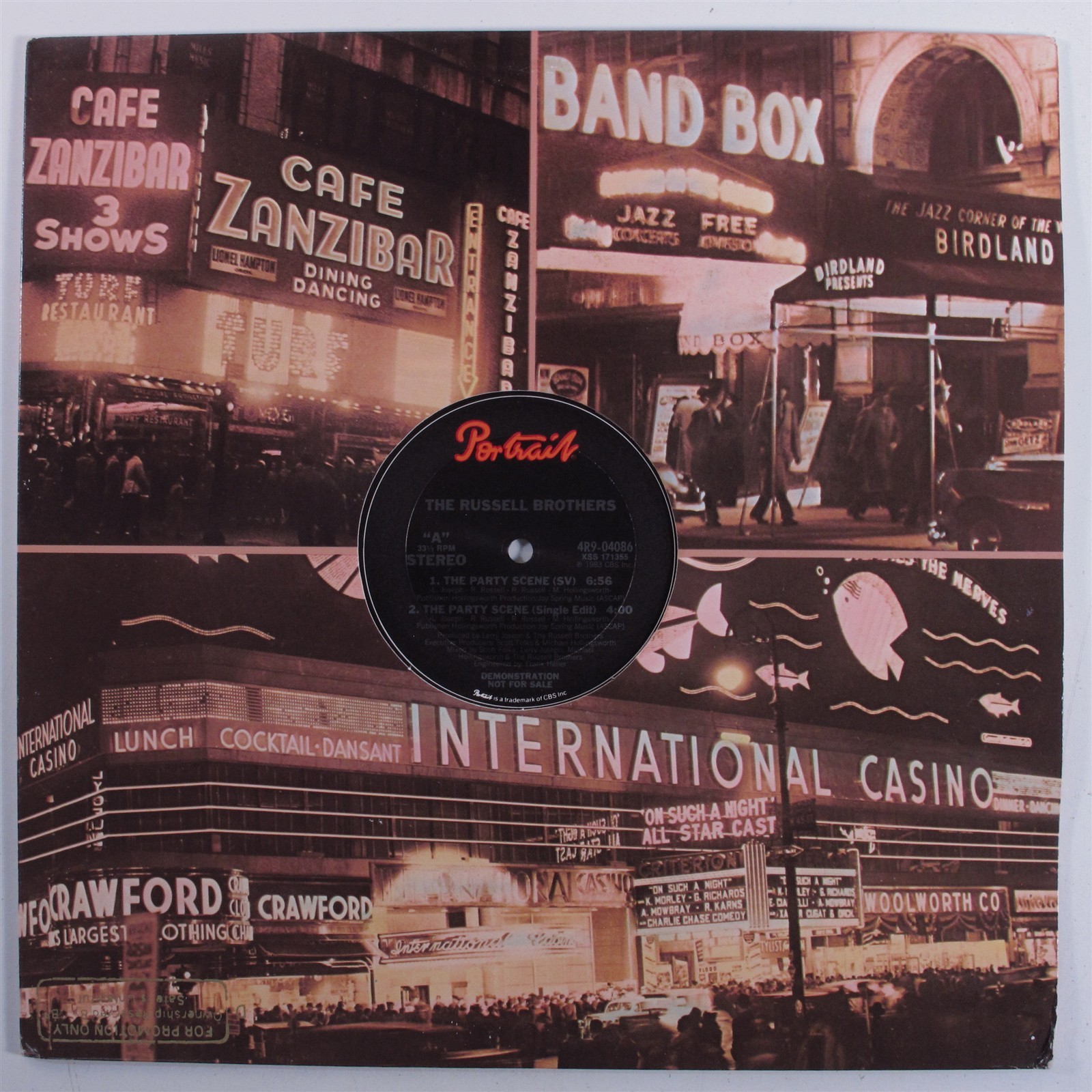 RUSSELL BROTHERS The Party Scene PORTRAIT 12  NM promo HEAR