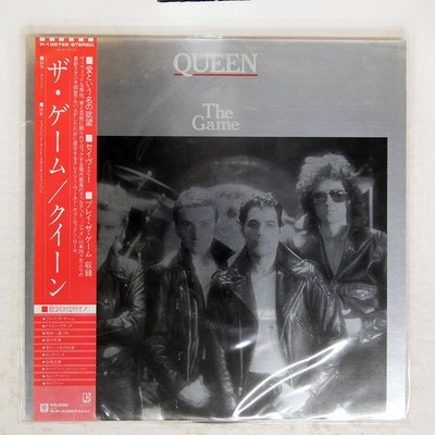 QUEEN GAME ELEKTRA P10875E Japan OBI INSERT VINYL LP