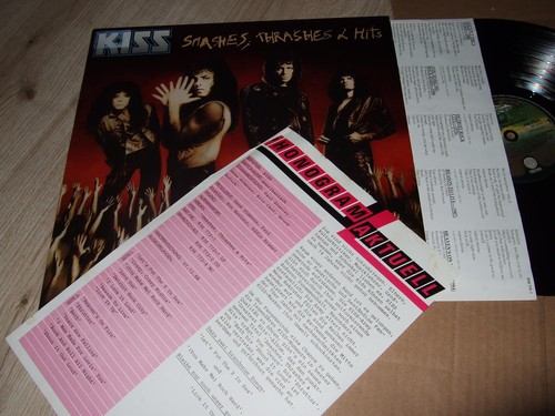 KISS : SMASHES THRASHES HITS LP 1988 VERTIGO NL OIS PROMOSHEET  