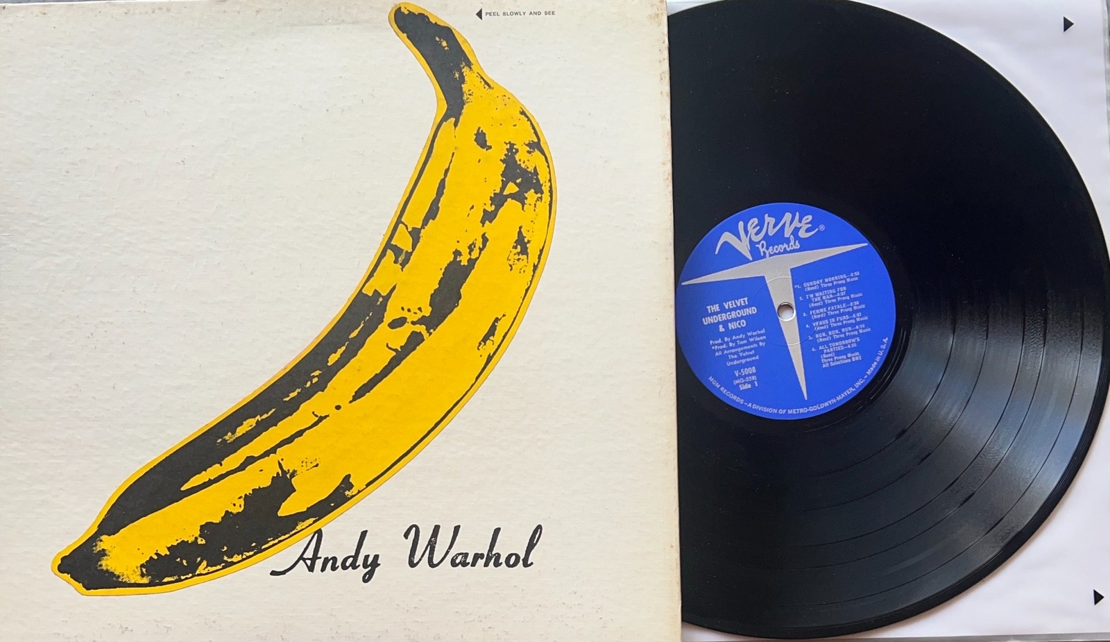 Velvet Underground - Mono First Press - Unpeeled Banana V5008 Vinyl LP NM