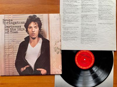 Bruce Springsteen   Darkness On The Edge Of Town   signed   vinyl LP