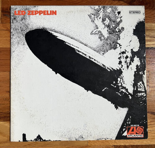 Rare 1969 Led Zeppelin 1 Atlantic SD8216 White Label Promo Lp VG
