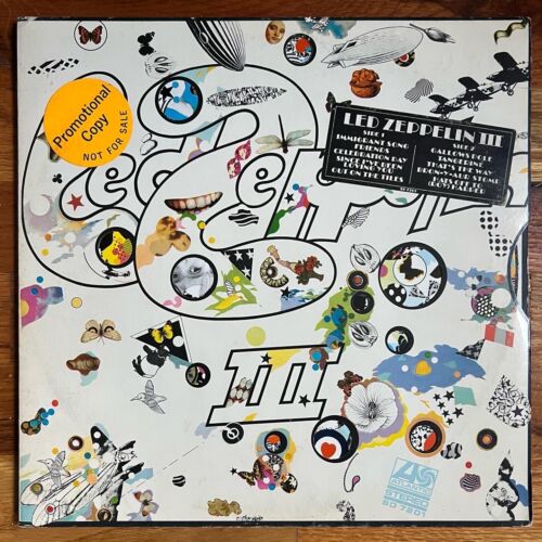 LED ZEPPELIN Led Zeppelin III LP Atlantic SD 7201 US 1970 PROMO WHITE LABEL Rock