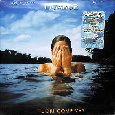 B4061P49  Lp - Ligabue  Fuori Come Va? Clear Marble Blue
