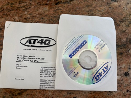 American Top 40 Ryan Seacrest FIRST SHOW CDs RARE 