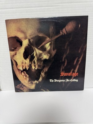 SAVATAGE The Dungeons Are Calling - original vinyl US Green LP 1st Press record
