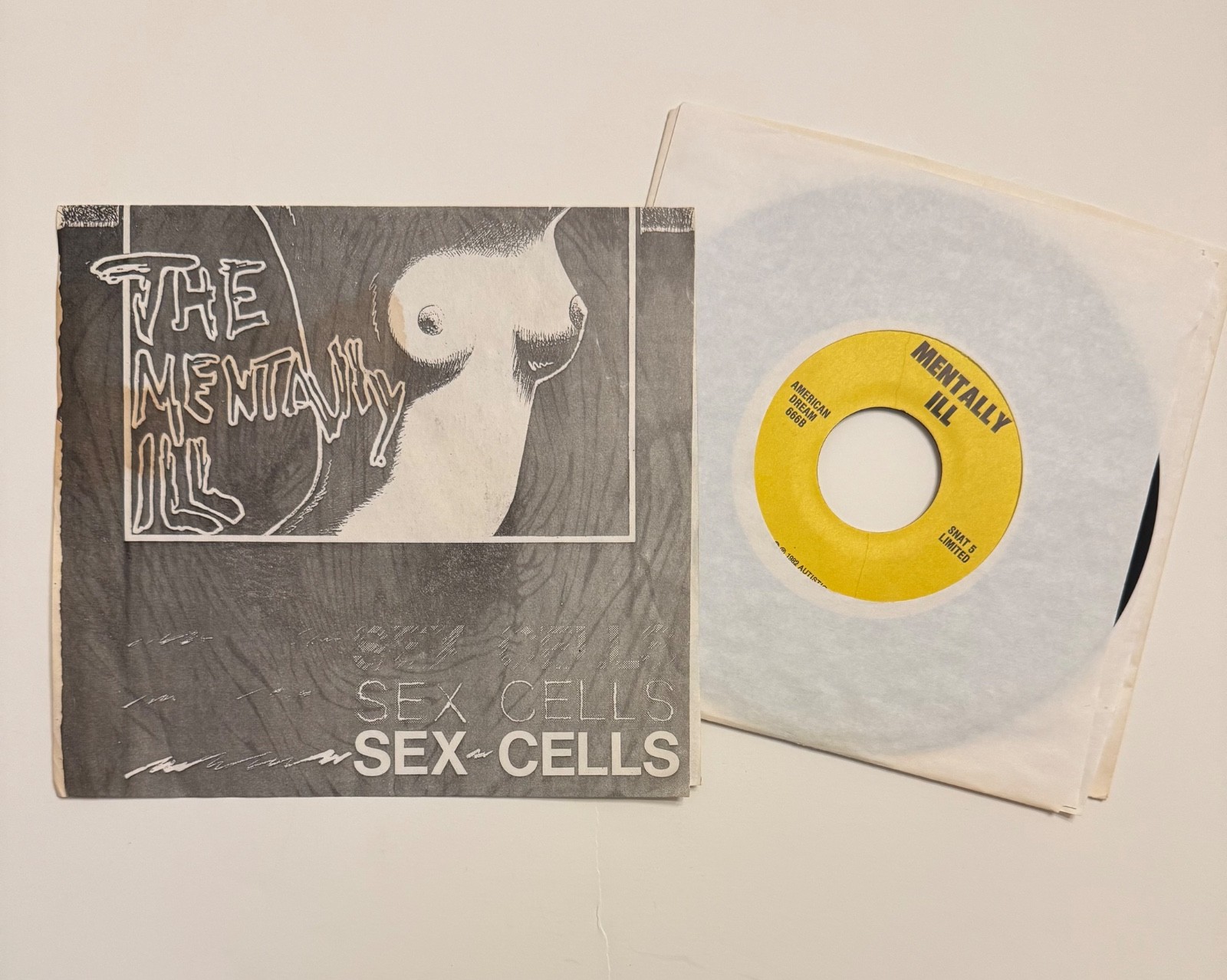 Mentally Ill - Sex Cells 7    Red Squares - Modern Roll 7  Original pressings