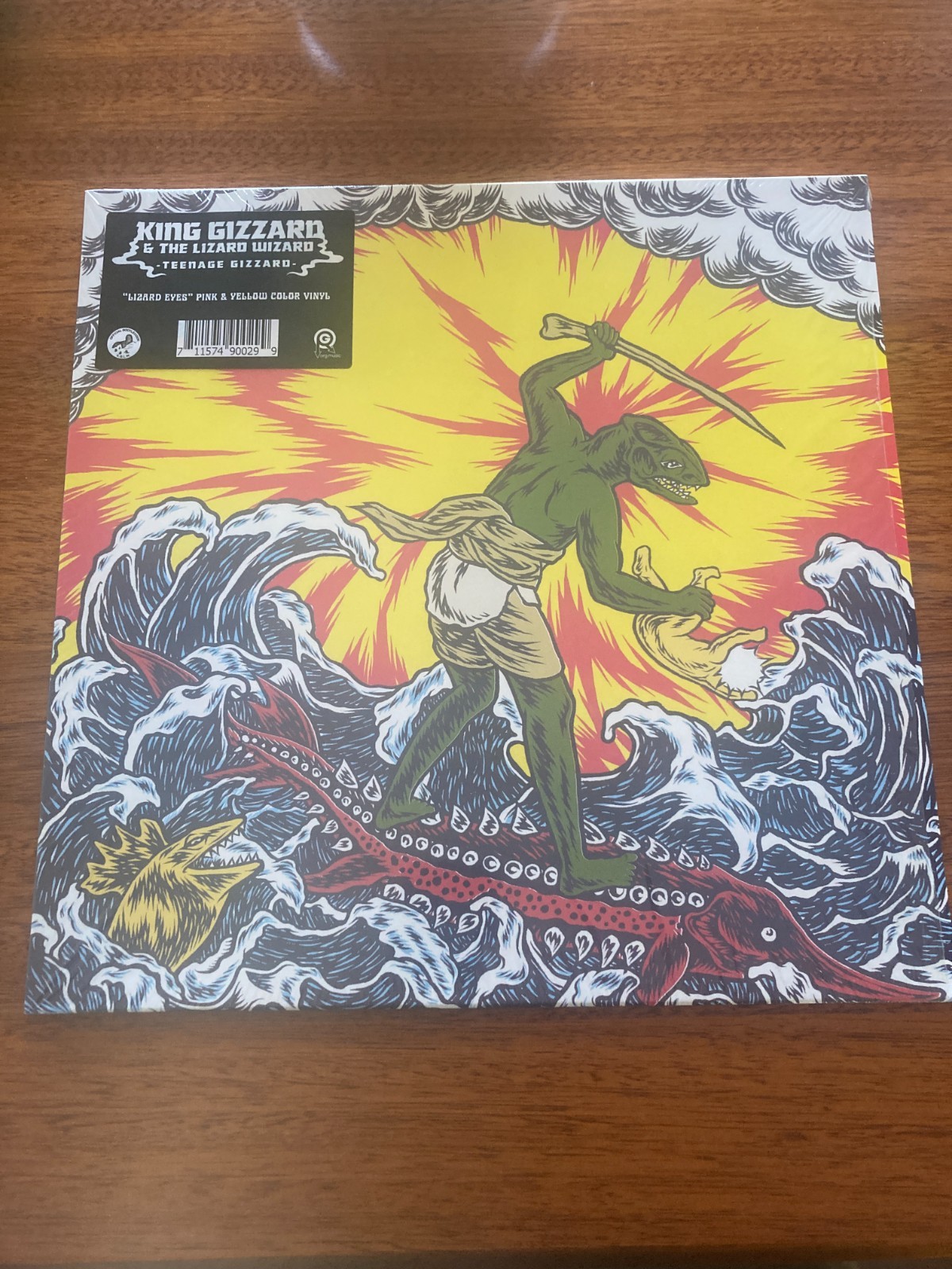 King Gizzard   The Lizard Wizard - Teenage Gizzard - Pink   Yellow Vinyl LP