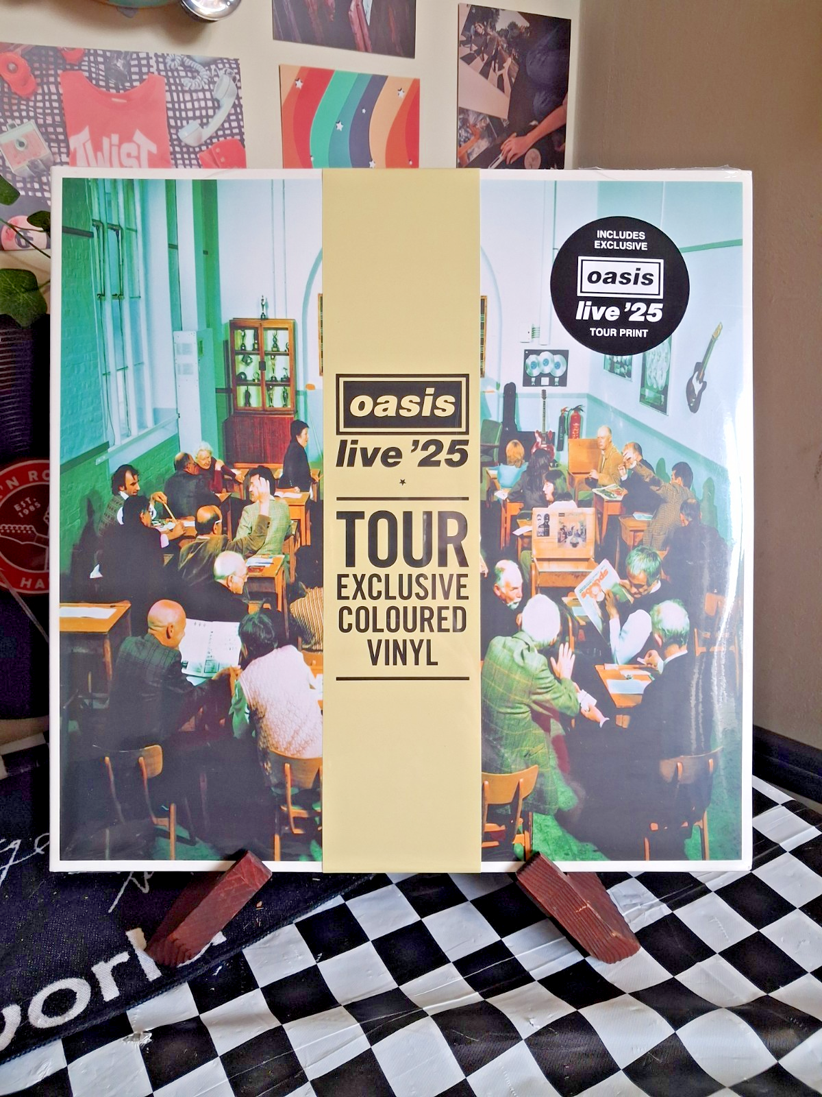 OASIS THE MASTERPLAN LIVE 25 TOUR CREAM COLOURED VINYL 2 LP RECORD NEW SEALED