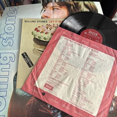 The Rolling Stones Let It Bleed Mono, 1969 UK Ist issue Vinyl LP, rare complete