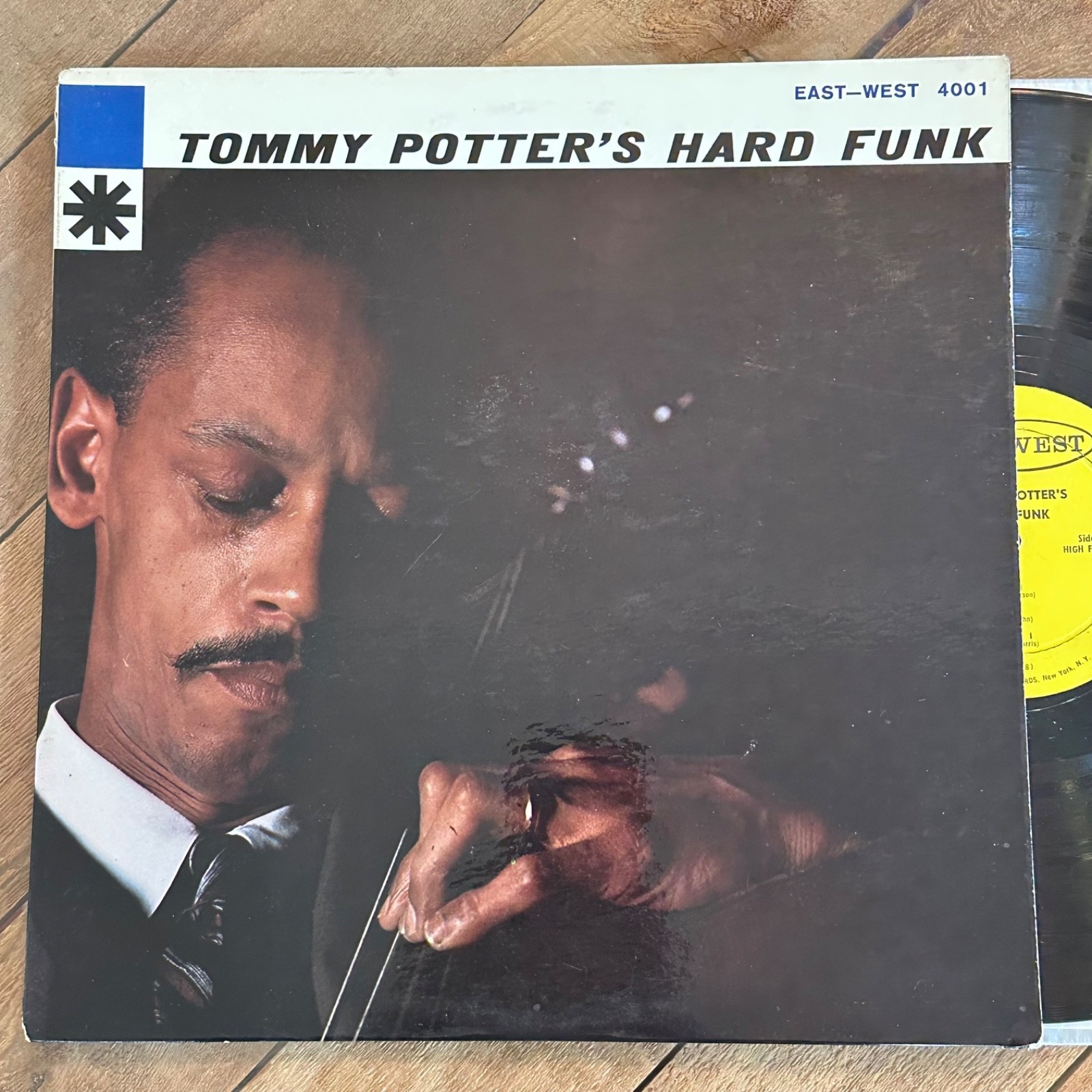 Tommy Potter Hard Funk RARE  EX  1st DG East West lp Freddie Redd