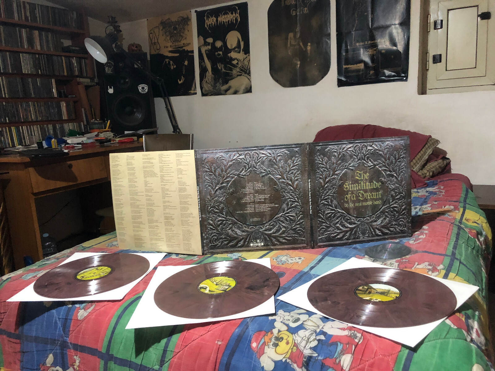 THE NEAL MORSE BAND the similitude of a dream 3LP 2CD first press redwinemarbled