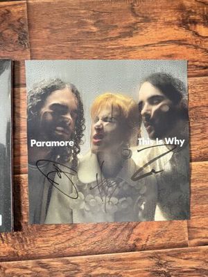 SIGNED PARAMORE THIS IS WHY LP GREEN VINYL