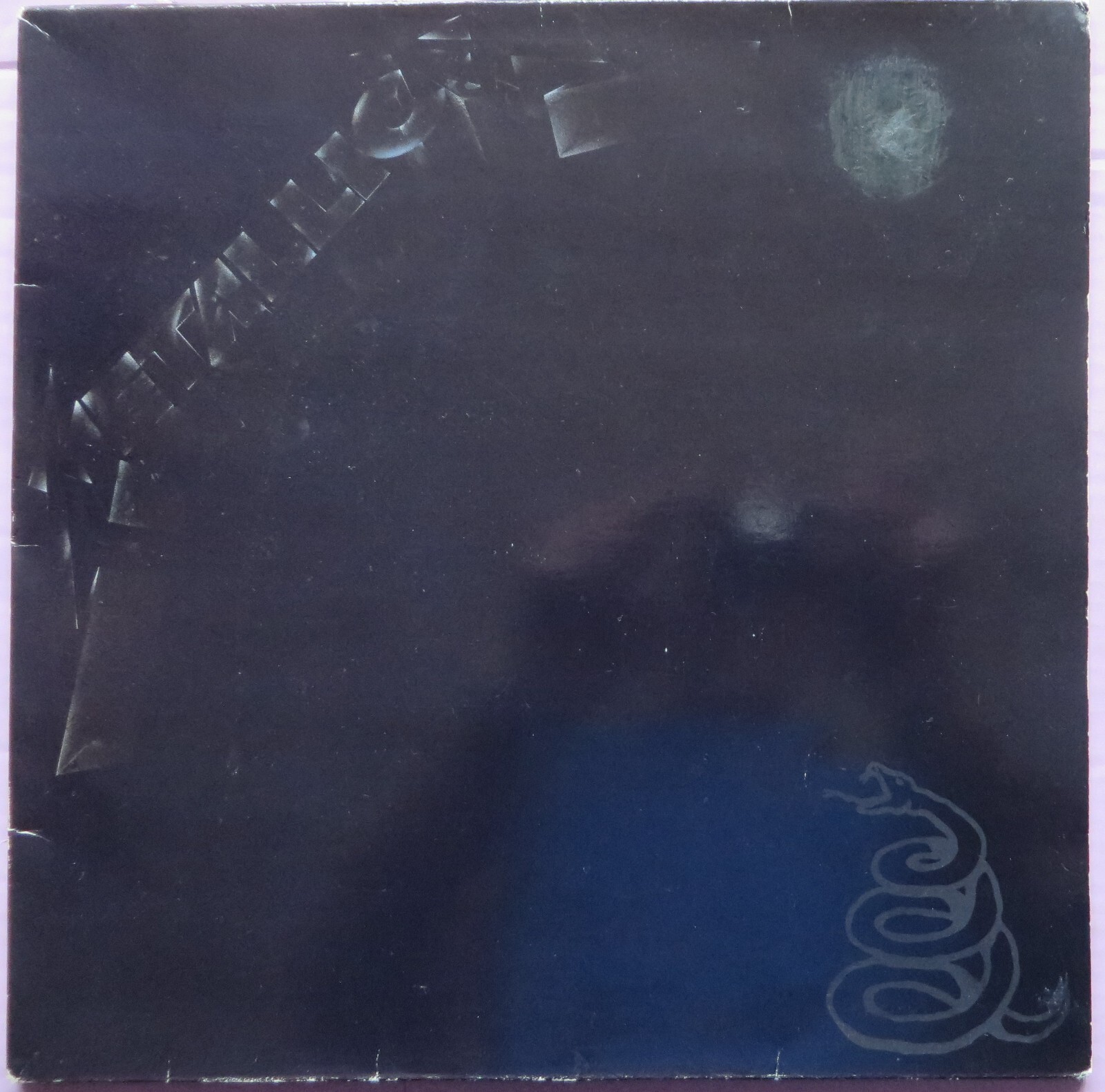 METALLICA - METALLICA BLACK ALBUM - VINYL LP EUROPE  1991 VG /EX 