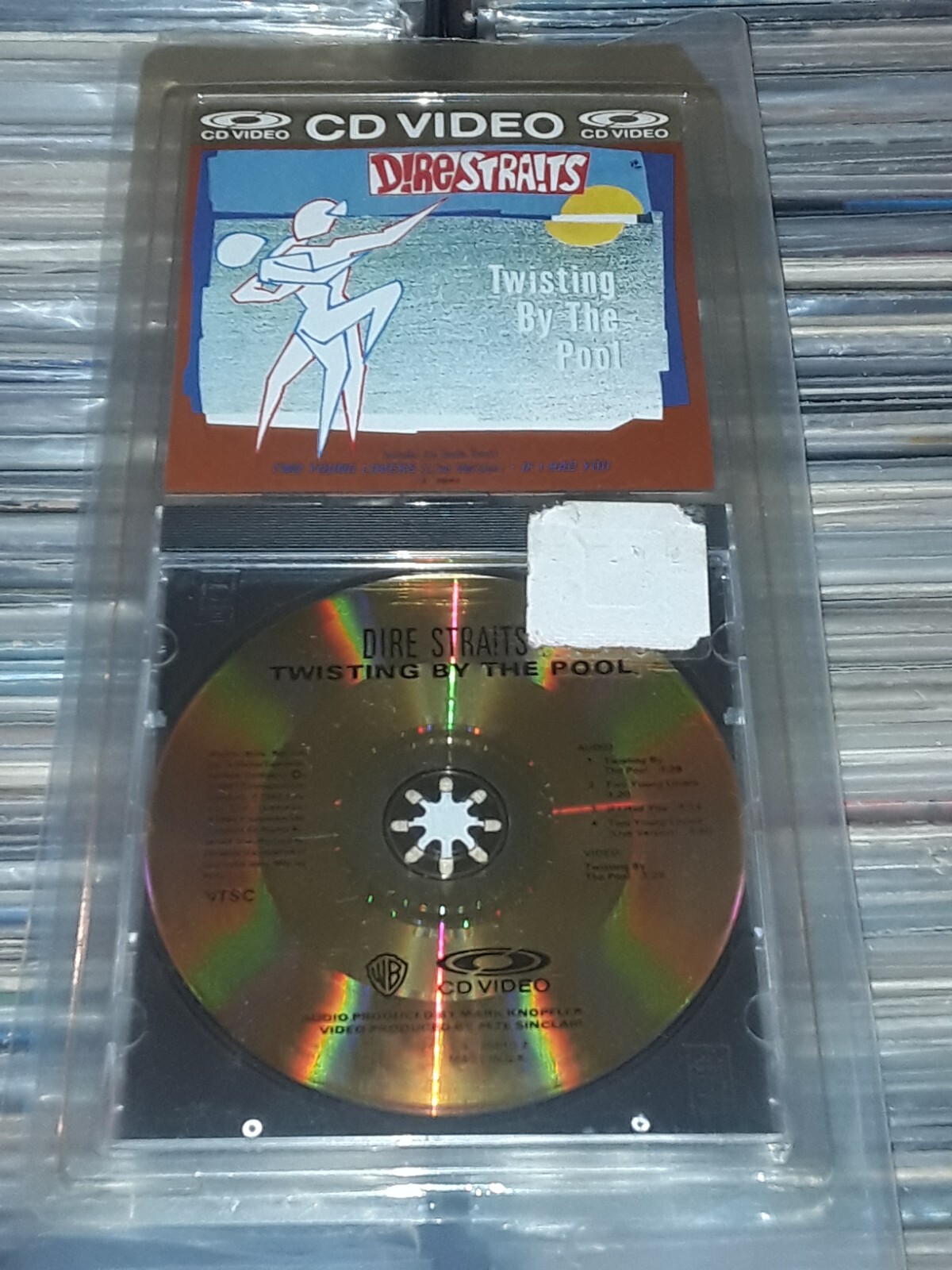 DIRE STRAITS TWISTING BY THE POOL CD VIDEO LONGBOX 1987 1ST PRESS STILL SEALED