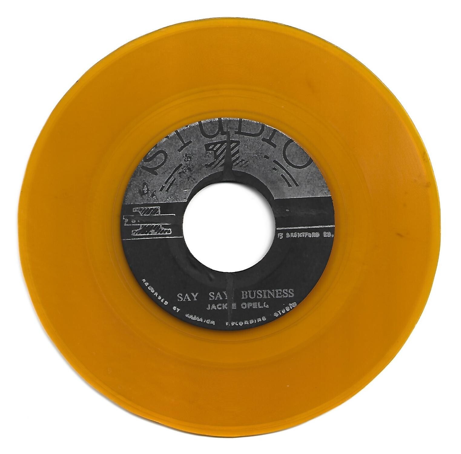 JACKIE OPEL / SAY SAY BUSINESS / I LL GET ALONG / 7    YELLOW VINYL 