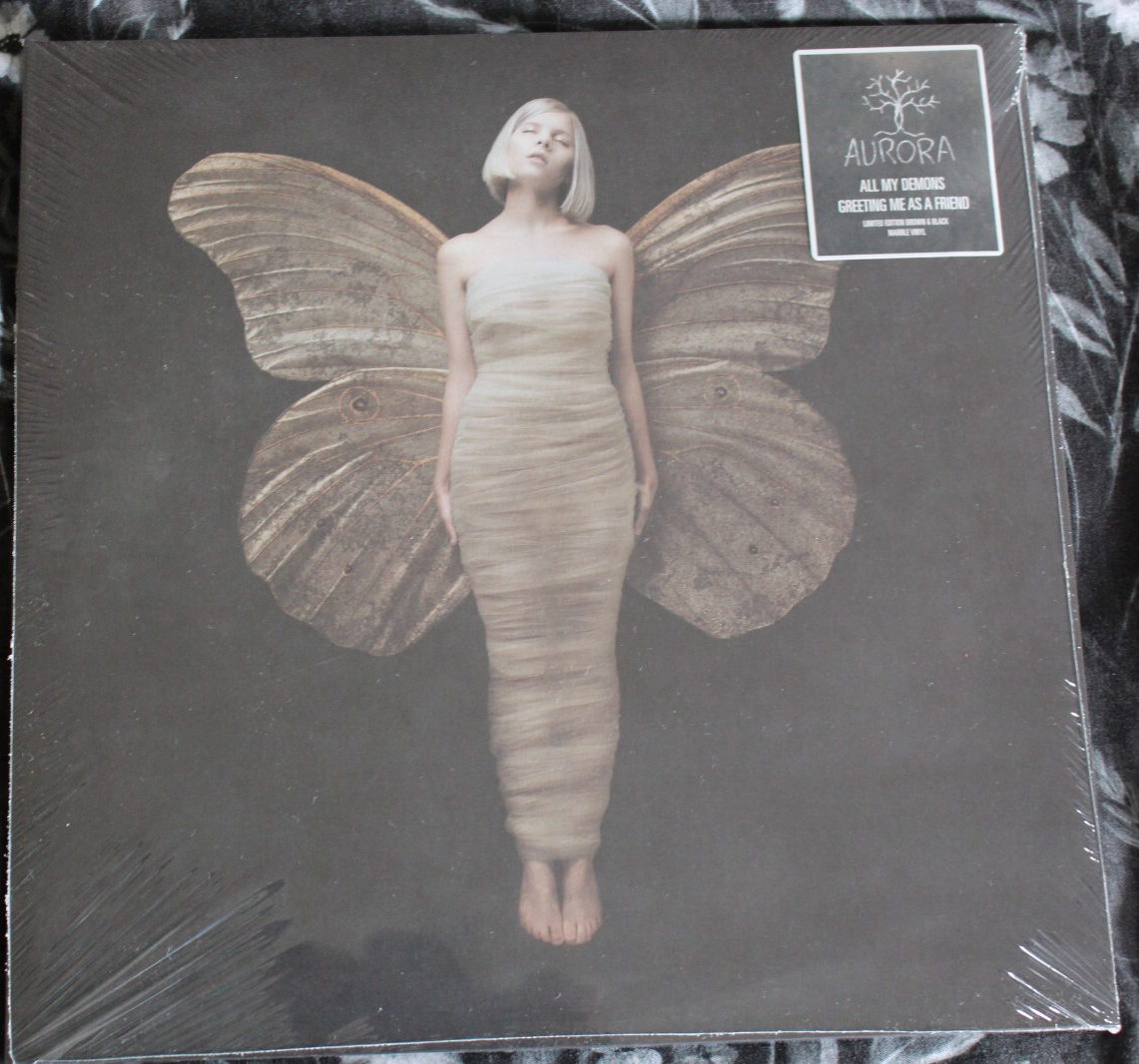 Aurora - All My Demons..... MEGA Scarce 12 TRK 12  BROWN/BLACK Vinyl Album  MINT