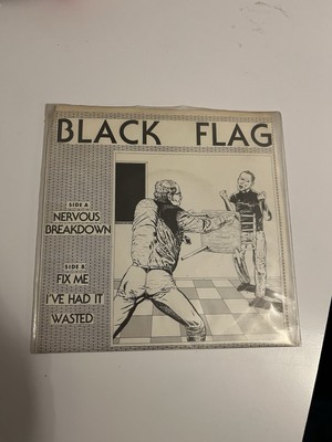 Black Flag  Nervous Breakdown  Rare 1st Issue original punk 45