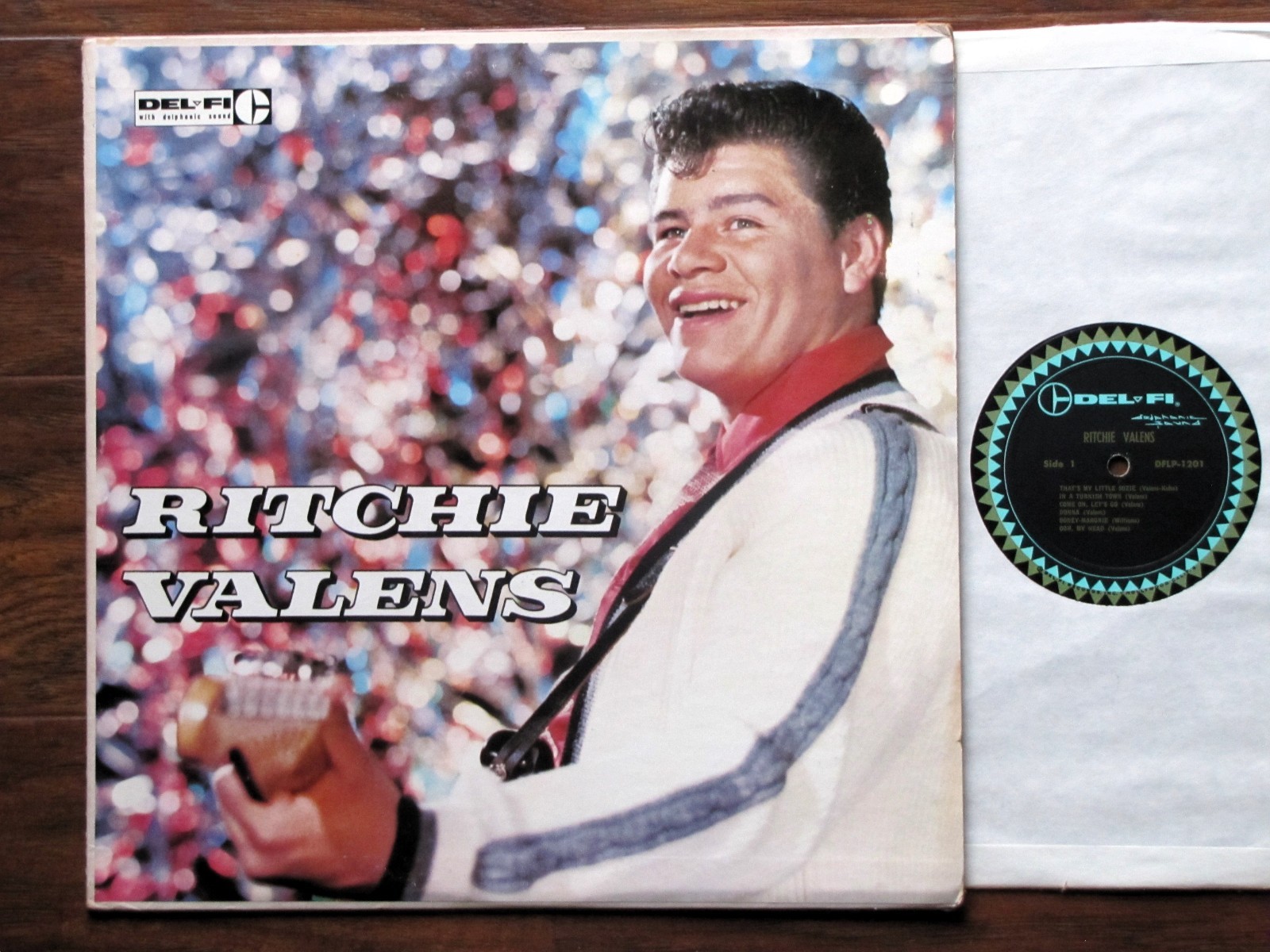 RITCHIE VALENS  Self Titled  1960 VG   Vinyl Del-Fi Records Mono LP
