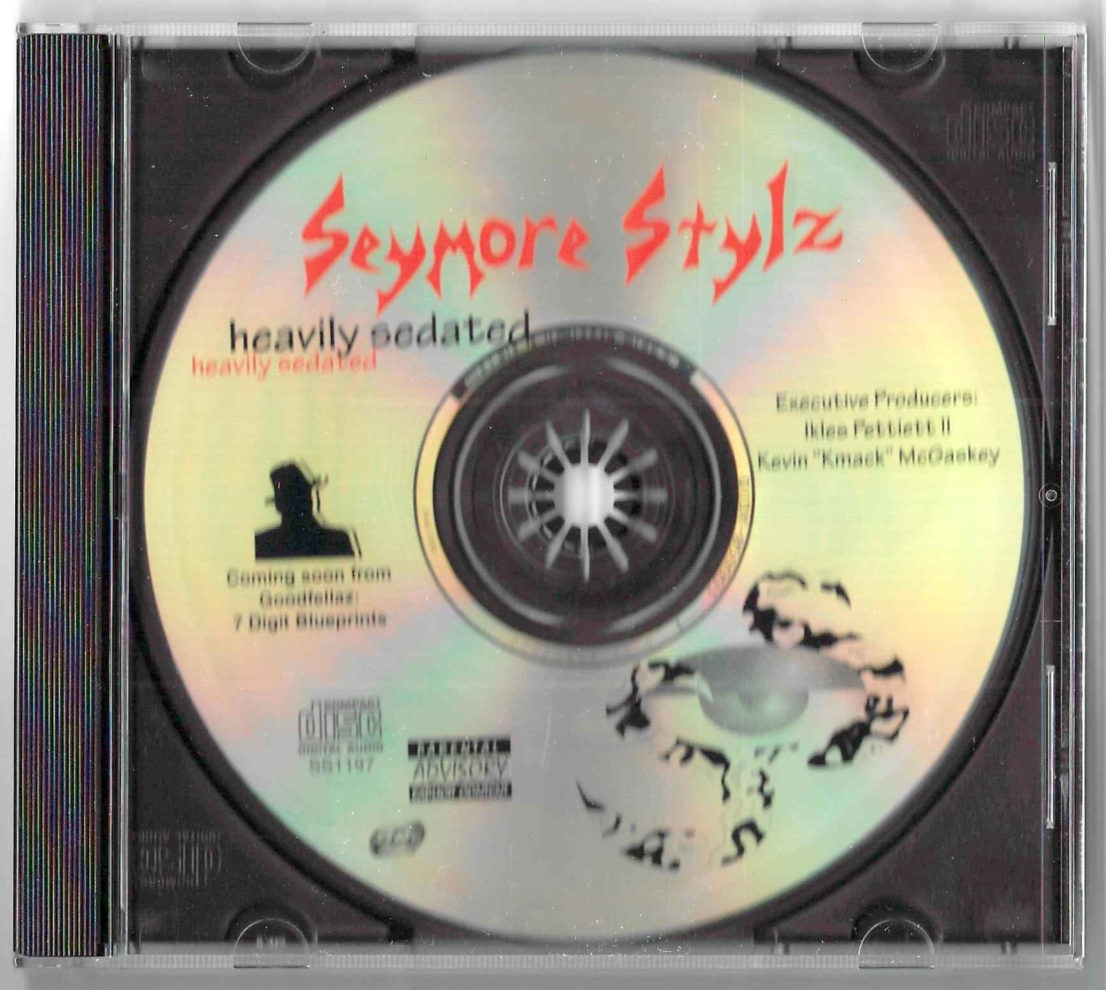 SEYMORE STYLZ Heavily Sedated CD Texas Rap G-Funk Goodfellaz 7 Digit Blueprints