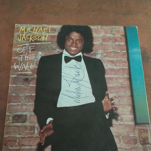 Michael jackson off the wall lp Autografato  
