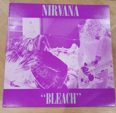 RARE Nirvana Bleach Purple vinyl Waterfront Records DAMP 114 Cobain
