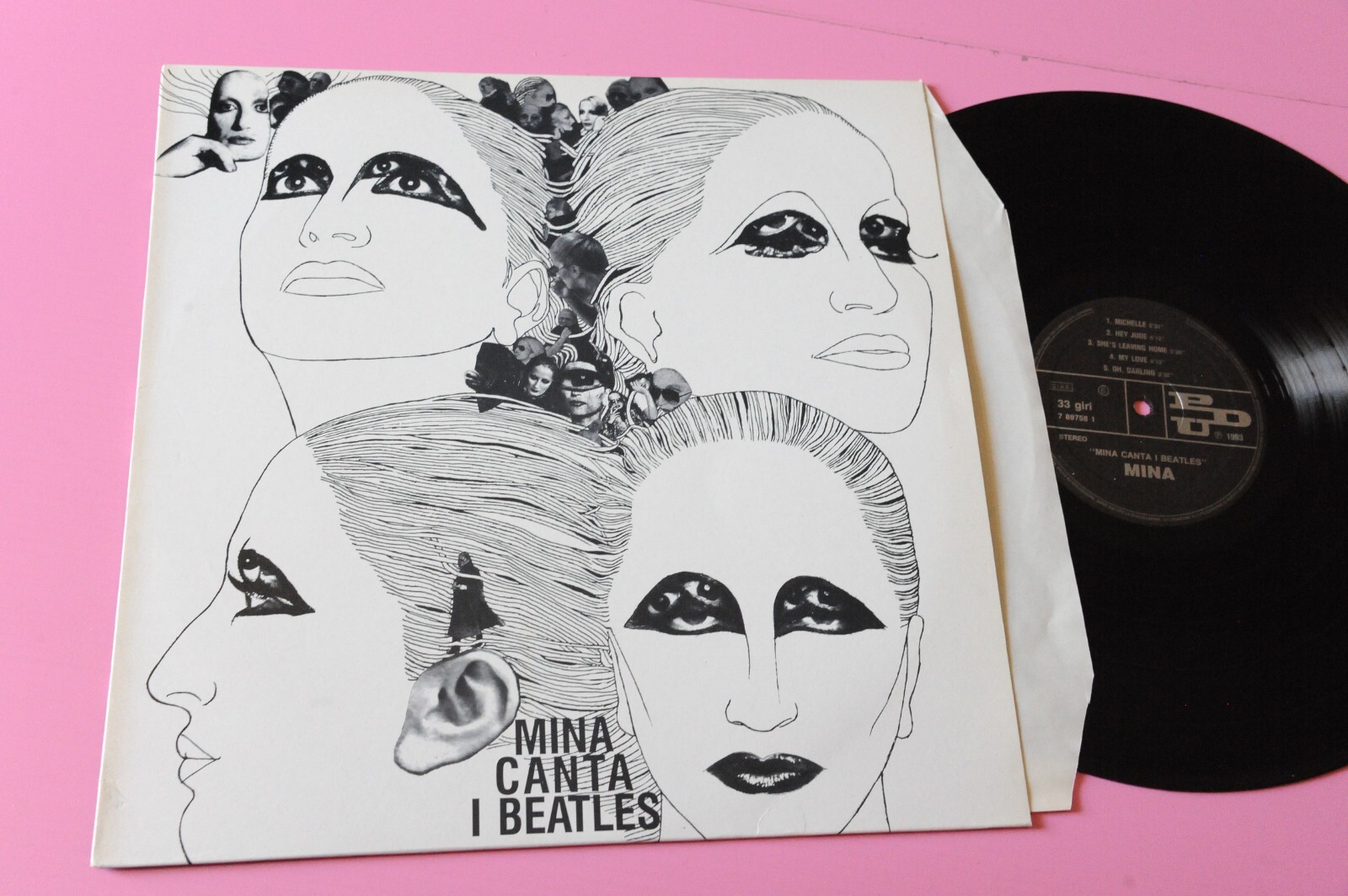 MINA CANTA I BEATLES LP ORIGINALE 1993 EX                    