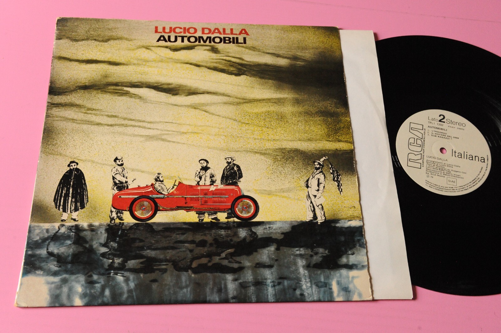 LUCIO DALLA LP AUTOMOBILI PROMO ORIGINALE 1976 NM