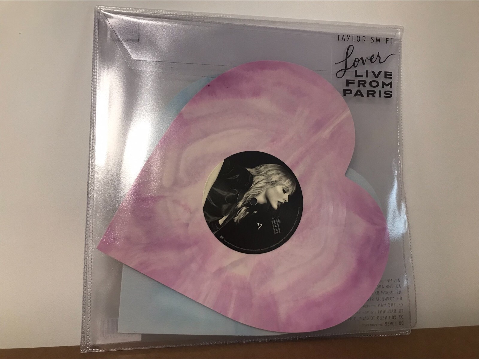 Lover  Live in Paris      Taylor Swift     Heart Shaped Vinyl      2 LP     NEW IN STOCK