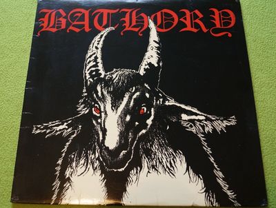 BATHORY s t vinyl BANZAI RECORDS Very Used and in rough shape but does play