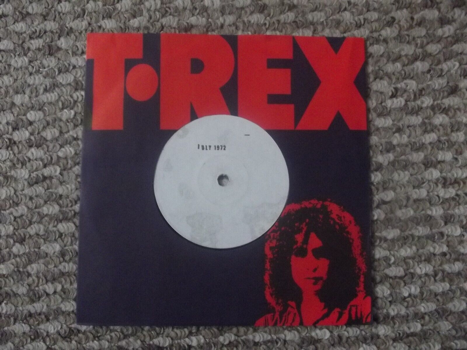 Super Rare Marc Bolan  T Rex White Label EMI 1972 Promo Disc for  The Slider LP 