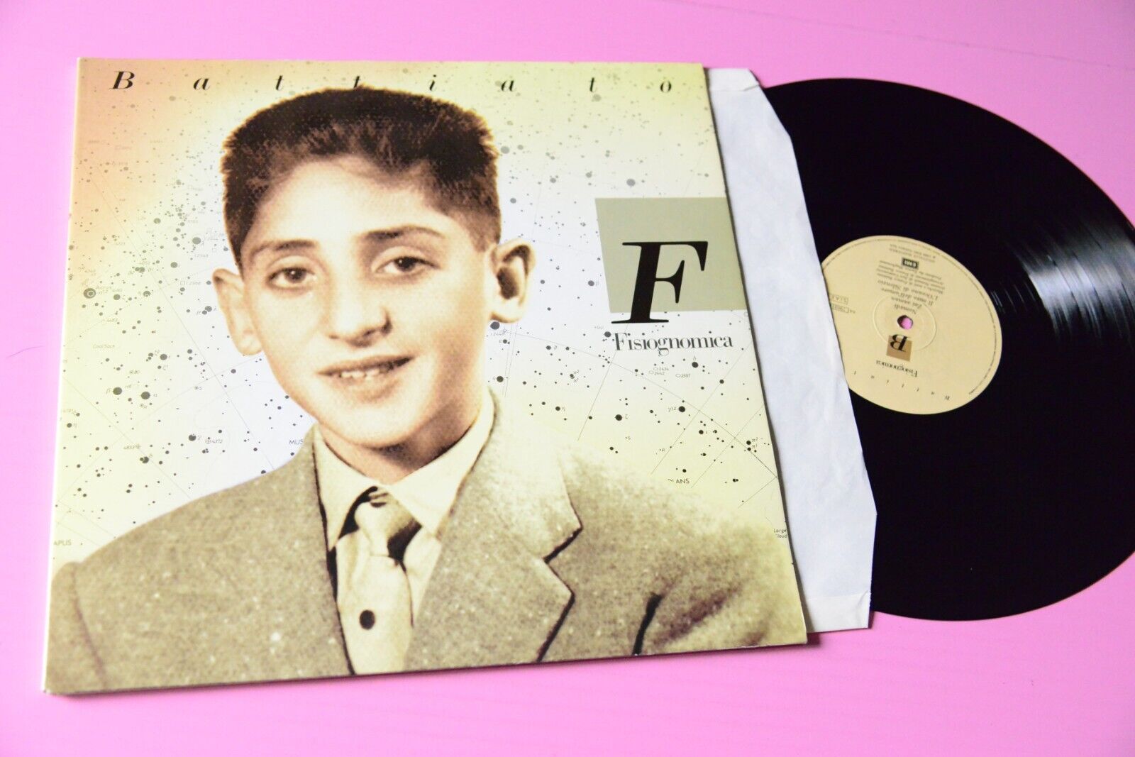 BATTIATO LP FISIOGNOMICA ORIGINALE 1988 EX        GATEFOLD COVER