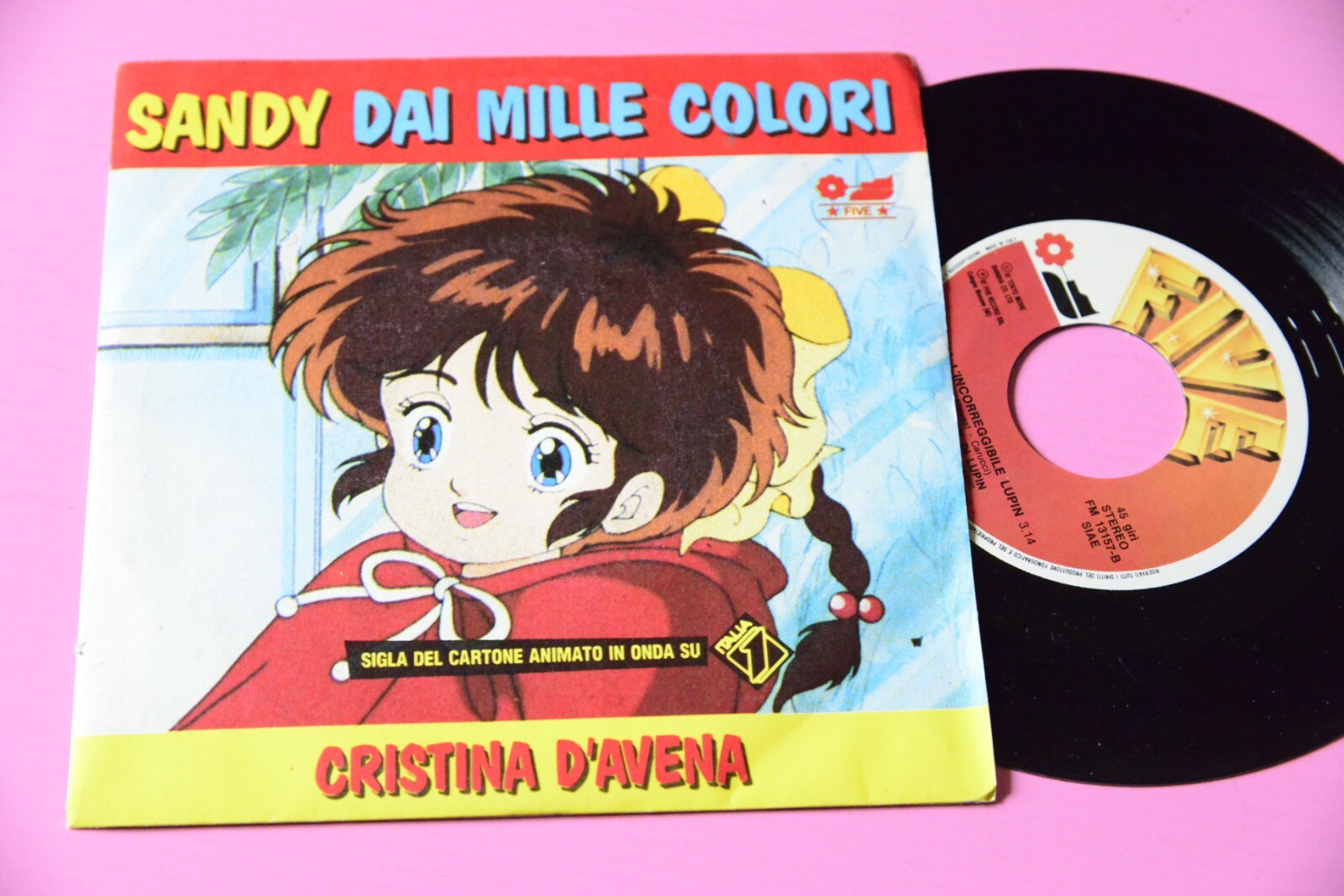 GLI AMICI DI LUPIN 7  LUPIN L INCORREGGIBILE  ORIG ITALY 1987 SIGLE CARTONI NM  